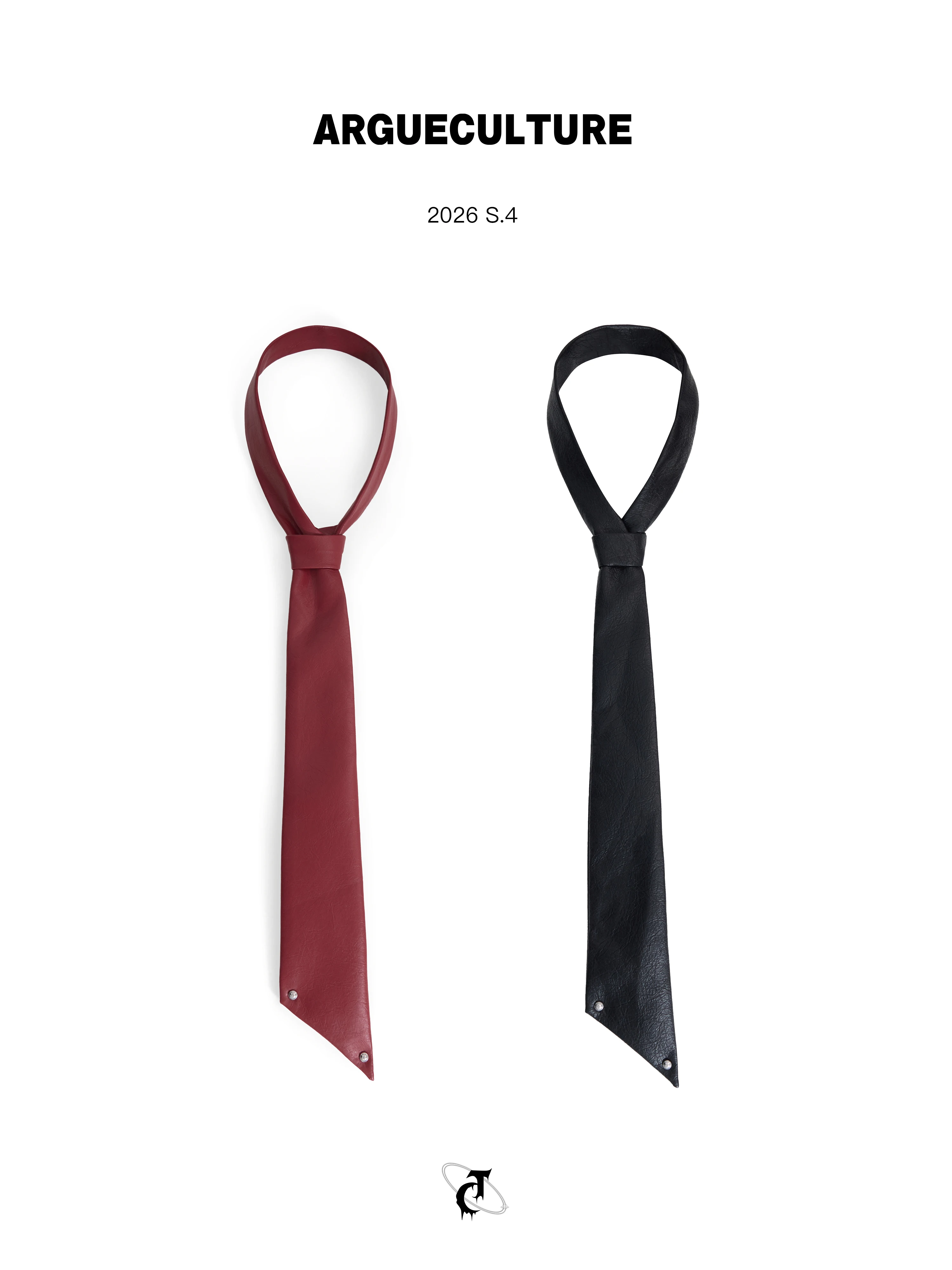 ArguE Fog Roll New Burst Pattern Irregular Design Sense Leather Tie High-End Feel Hand-rafted Shirt Bow Tie Business Style Pu...
