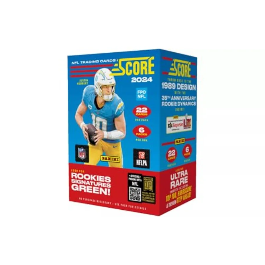 

Коллекционные карточки для игры в футбол 2024 Score: Бокс NFL Blaster