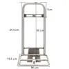 Super Leichte Titan legierung Front Rack fit für Brompton Fahrrad über 240g 2