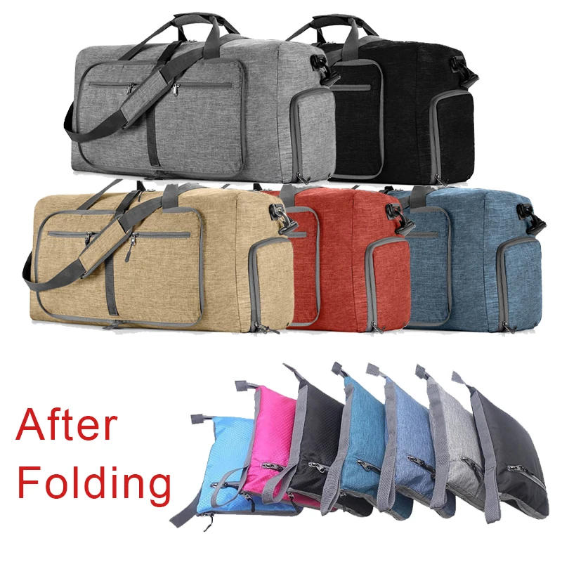 

Складная портативная дорожная сумка, сумка для хранения одежды, спортивные сумки для фитнеса, водонепроницаемые, плечевой ремень и портативный