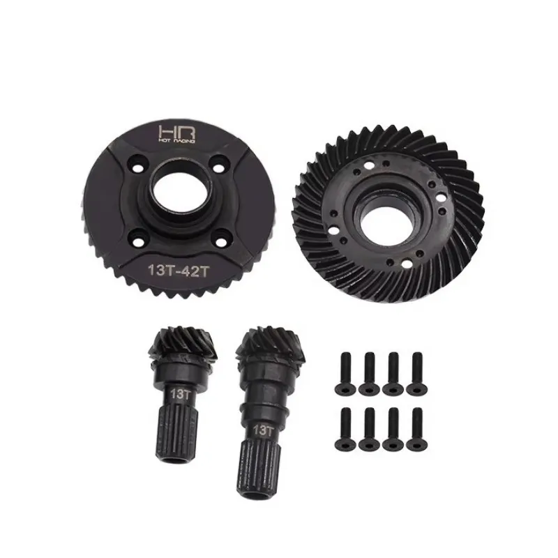 HR Hard Steel Helical Spiral Differential Ring Pinion Gear Set 42/13T for 1/5 Traxxas X-maxx XRT 8S