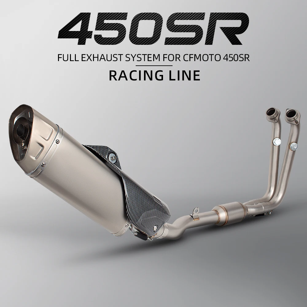 450NK Exhaust System For CF MOTO 450SR 450SS 450NK 450 SR SS NK 2022-2026 Motorcycle Exhaust Header Pipe Muffler with DB Killer