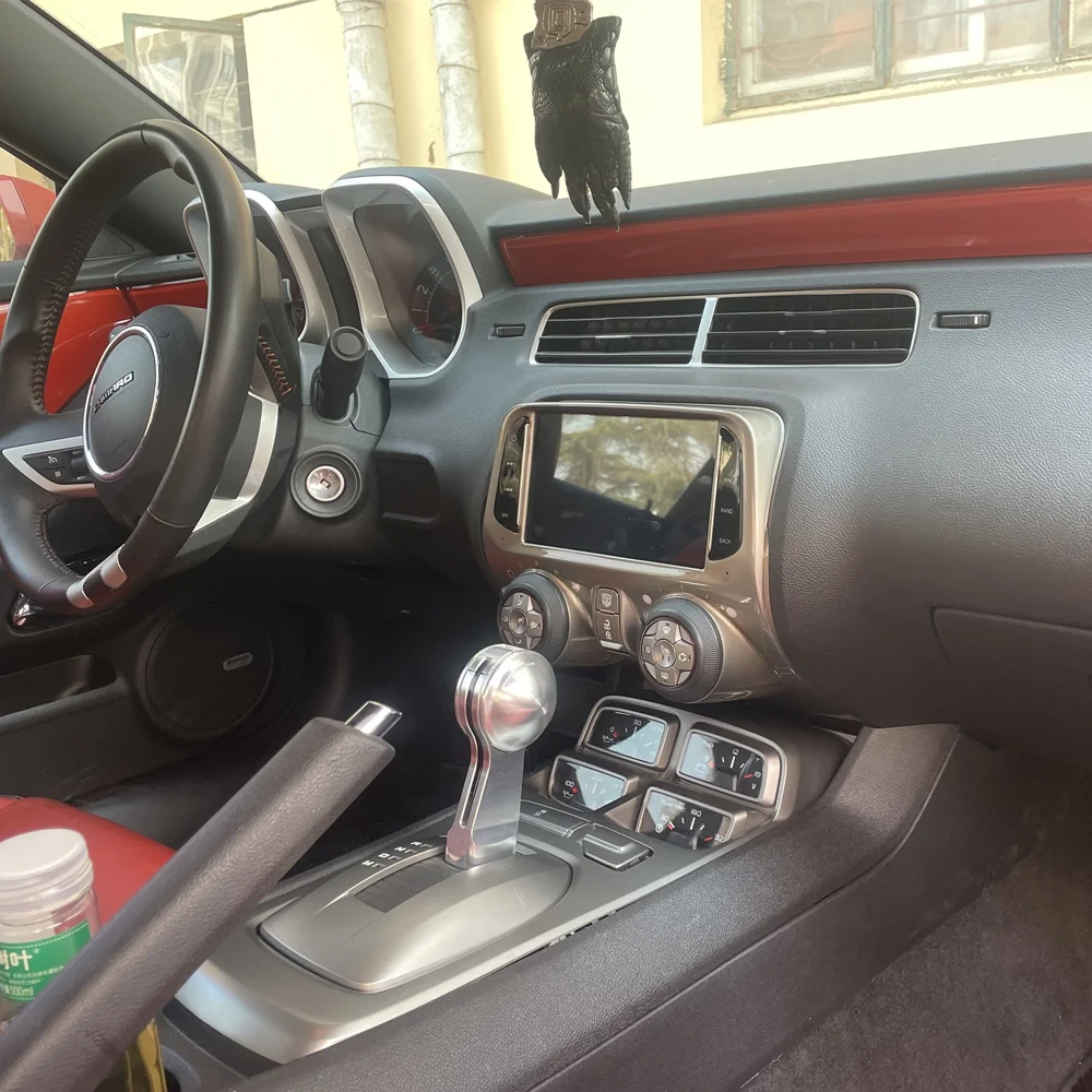 

7 "QLED Carplay Auto Android 14 8G + 256G автомобильный плеер GPS карта WIFI навигация мультимедийное радио для Chevrolet Camaro 2010-2015