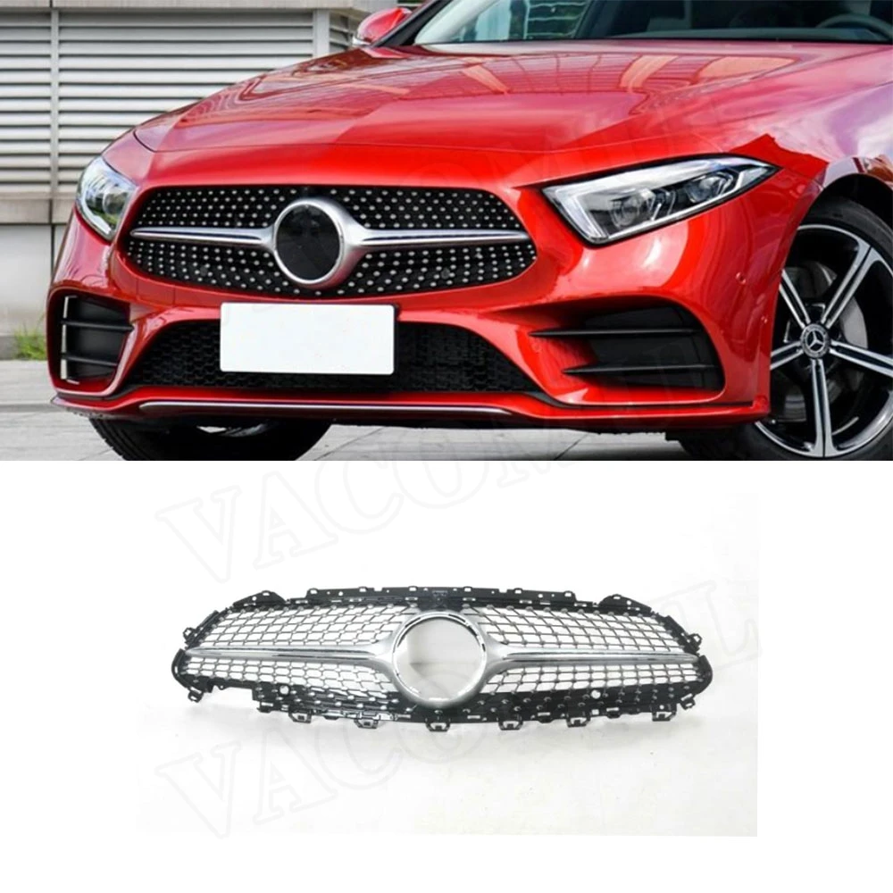 VACOMUL ABS Fog Lamp Grille For Mercedes Benz CLS Class C257 CLS260 300 350 450 CLS53 2019UP Front Bumper Grill Fog Light Box