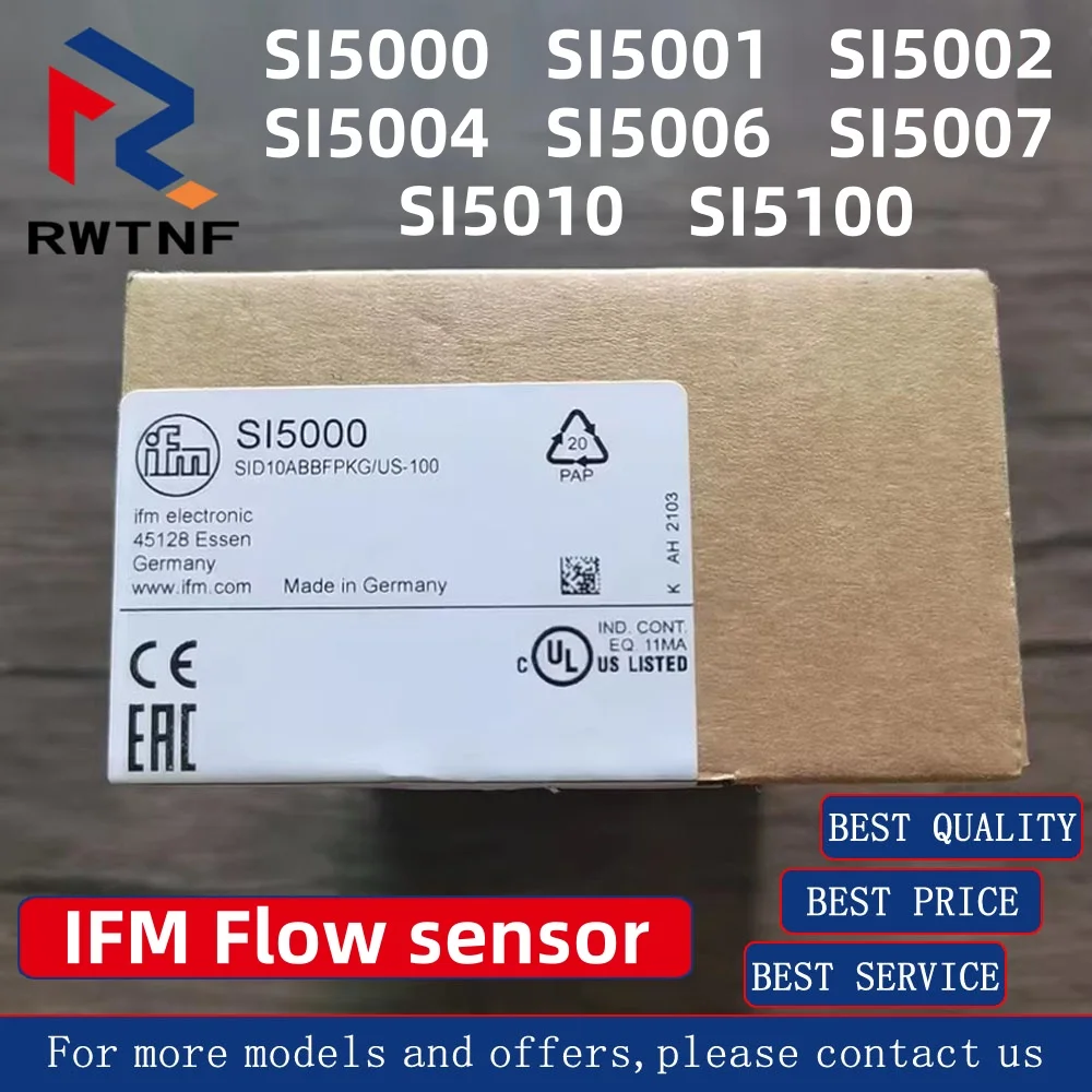 

SI5000 SI5001 SI5002 SI5004 SI5006 SI5007 SI5010 SI5100 Совершенно новый оригинальный датчик потока IFM, в наличии, добро пожаловать на консультацию