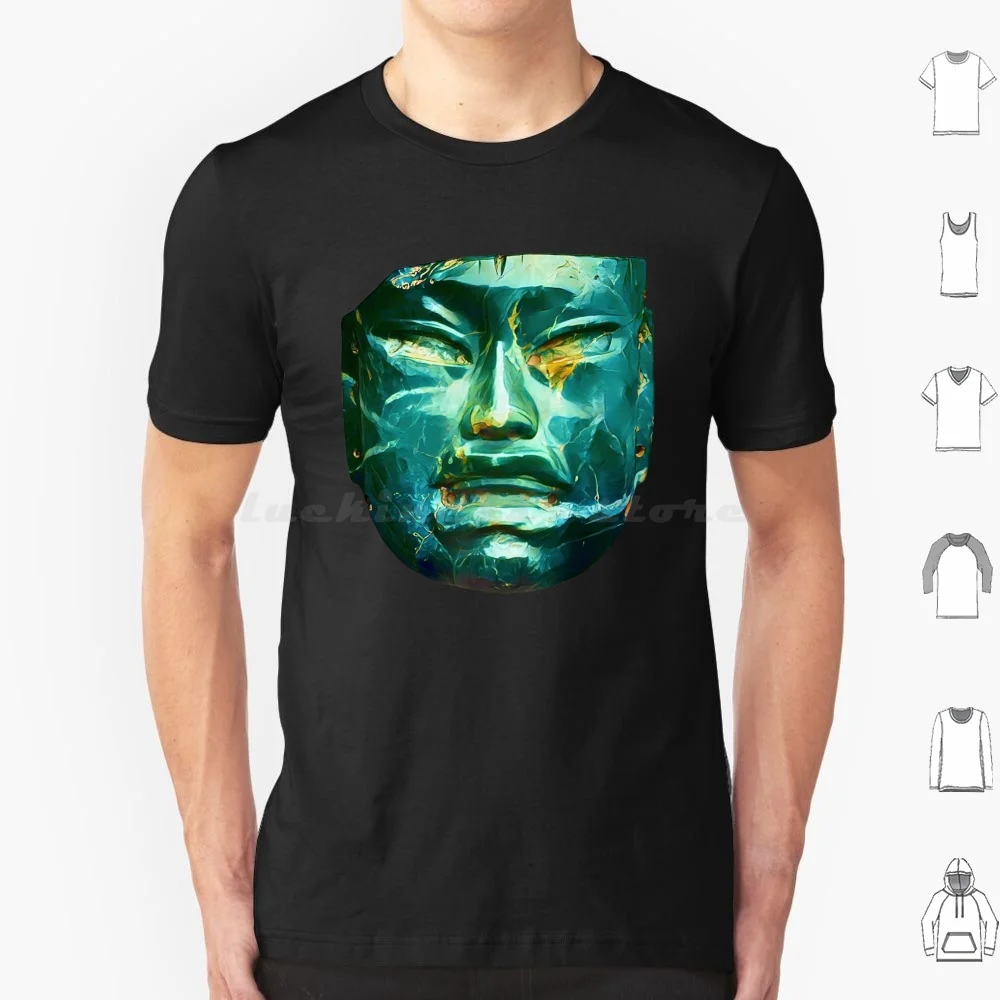 Olmec-Camiseta con máscara de Jade para hombres, mujeres y niños, 6xl, México, mesoamerica, Olmec, cara, Jadeíta, disfraz ceremonial, escultura