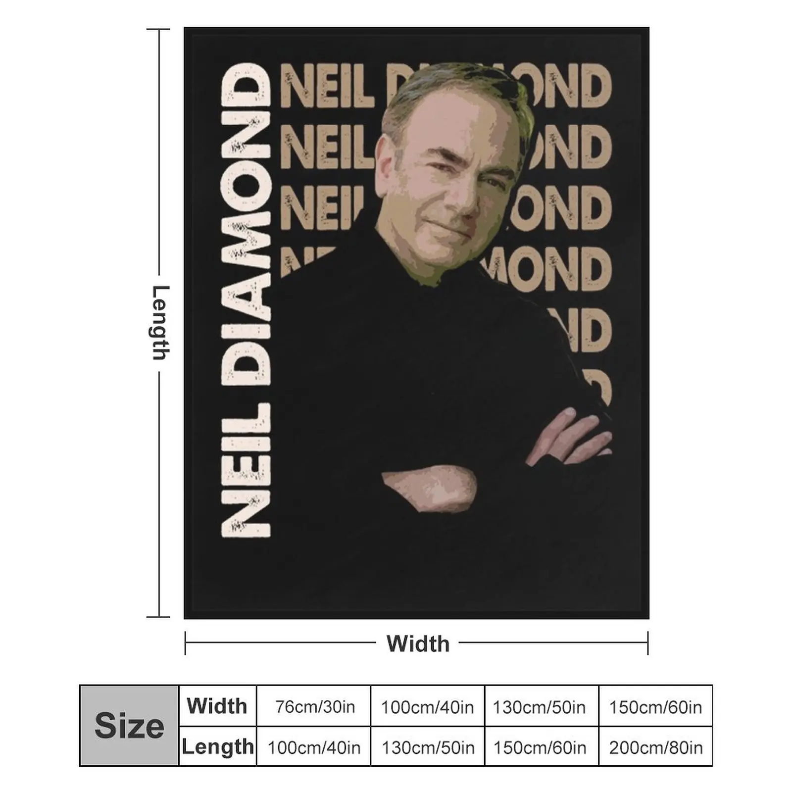 Classic Photo Pop Music Throw Blanket Camping Custom Travel Bed linens Blankets