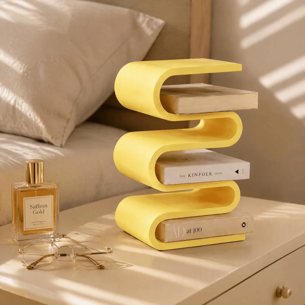 Home Decor 3D Printed Vertical Book Holder Multi-layer Minimalist Desktop Book Organizer Nordic Modern Desk Storage Rack Office