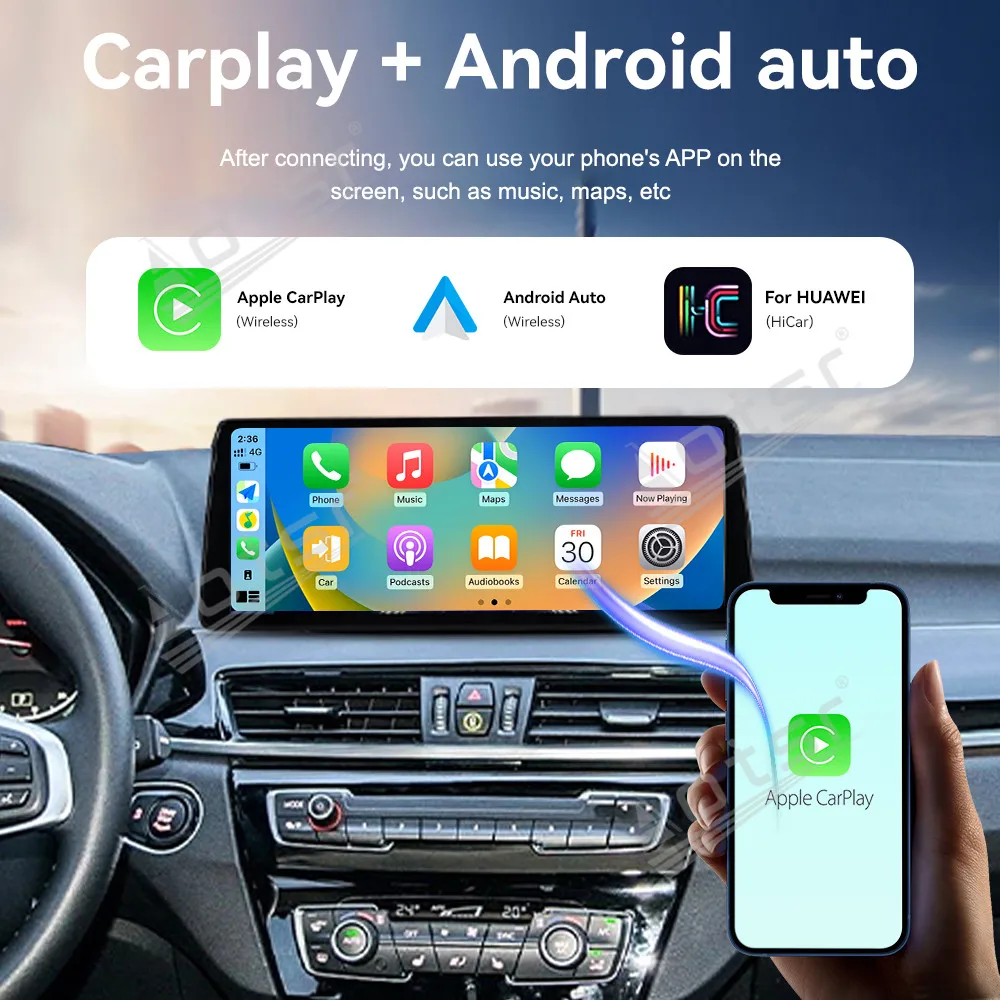 

Carplay For BMW X1 F48 2016-2020 Ultra Dual BT Qualcomm Android13 Car Radio GPS Navigation Multimedia Player 12.9 Inch Head Unit