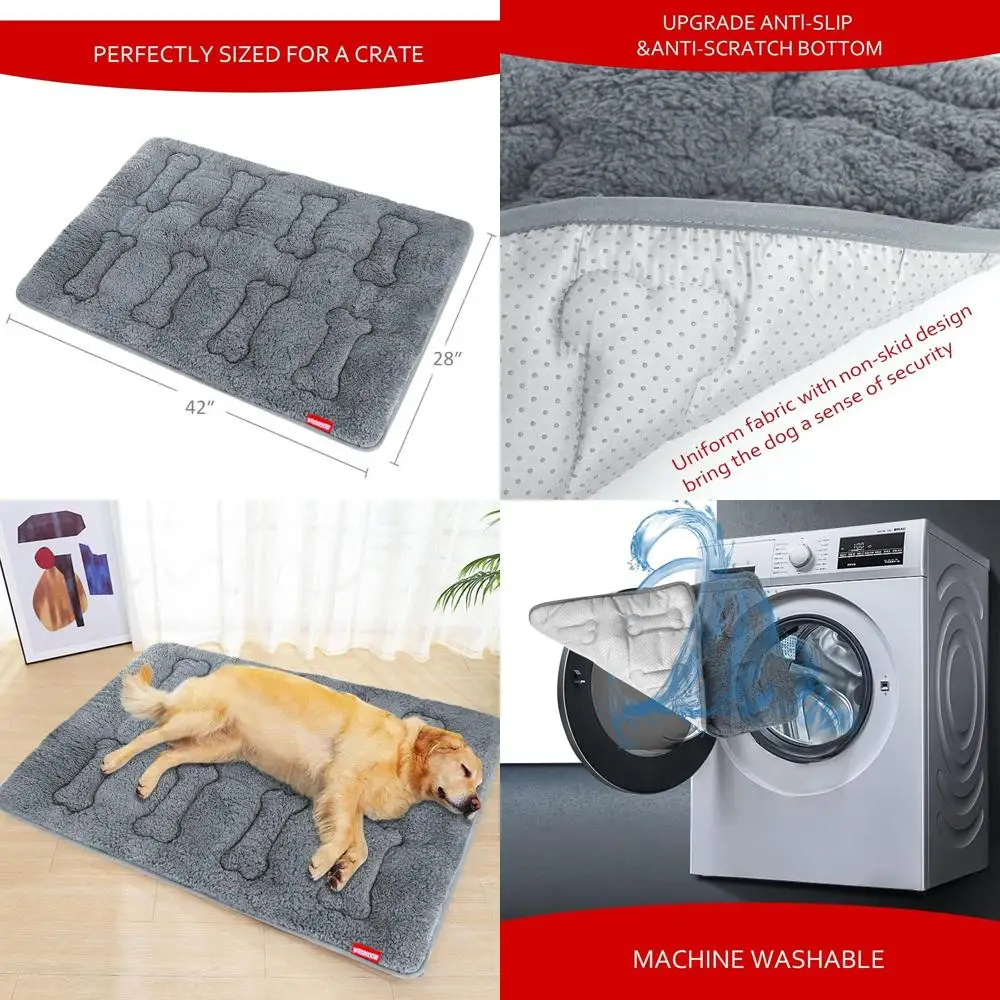 Dog Bed Crate Mat(4… - image