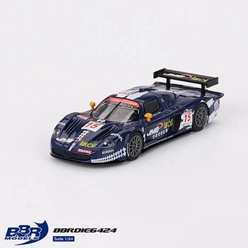 Pre sale 1:64 BBR MC12 Competizione #15 JMB Racing 2008 FIA 24hrs Diecast Diorama Car Model Collection Miniature Toys