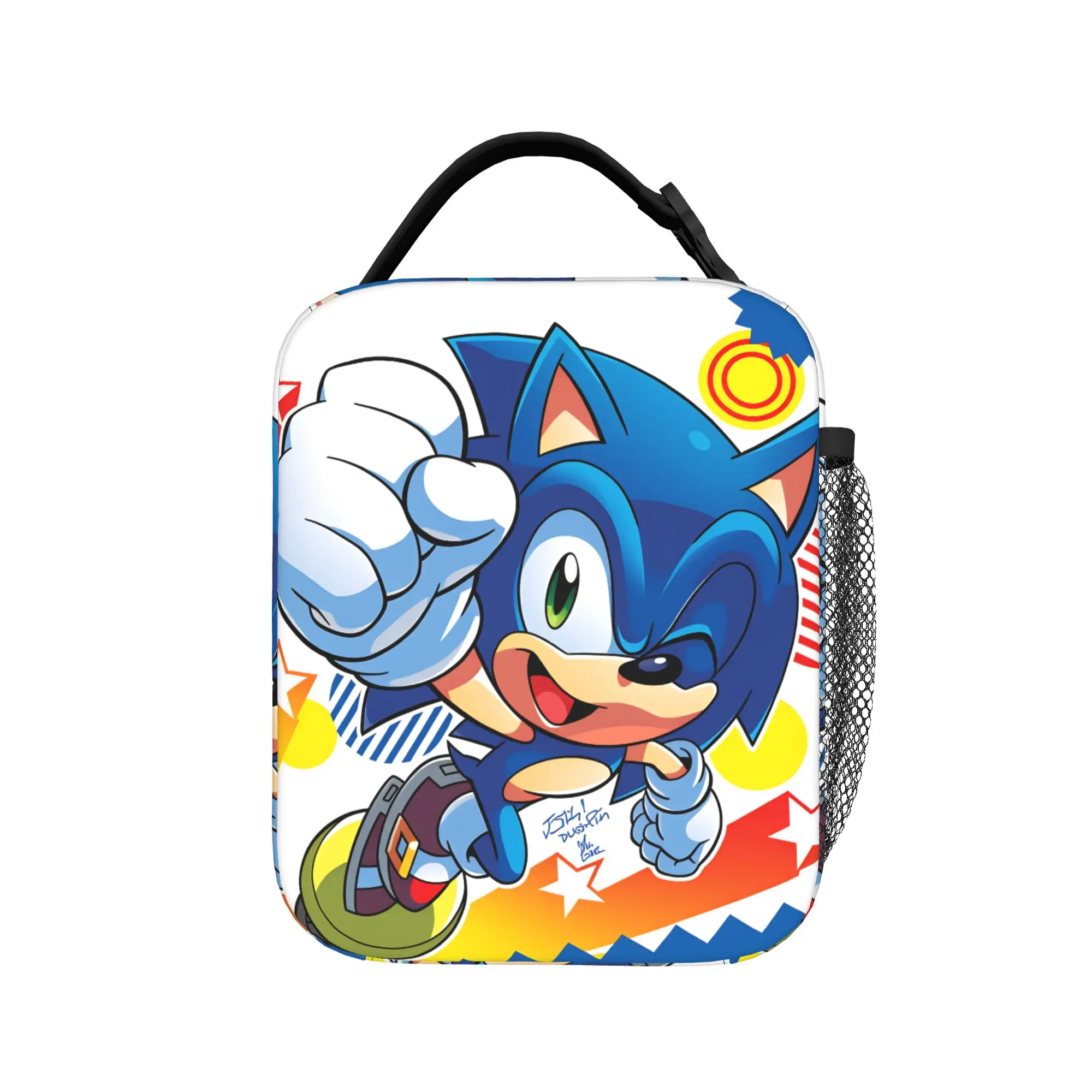 Sonices Cartoon Game Lunch Bag  Convenient Lunch Box Adult Travel Print Cooler Bag Cute Oxford Thermal Lunch Bags