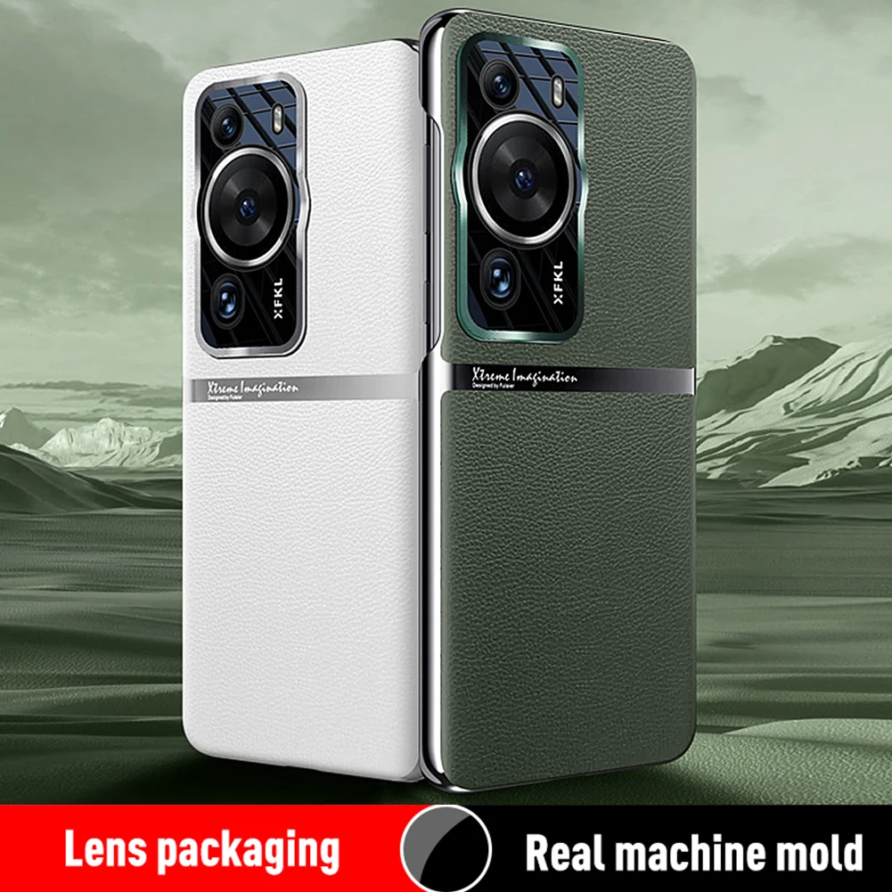 

Оригинальный чехол для Huawei P60 Pro, Роскошный Жесткий ударопрочный чехол из искусственной кожи для P60Pro, Защитная пленка для объектива, защитный чехол