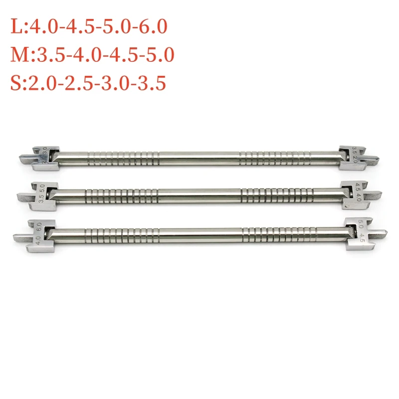 1pcs Dental Orthodontic Brackets Position Gauge Adjustable Stainless Steel Bracket Positioner Dentistry Tools