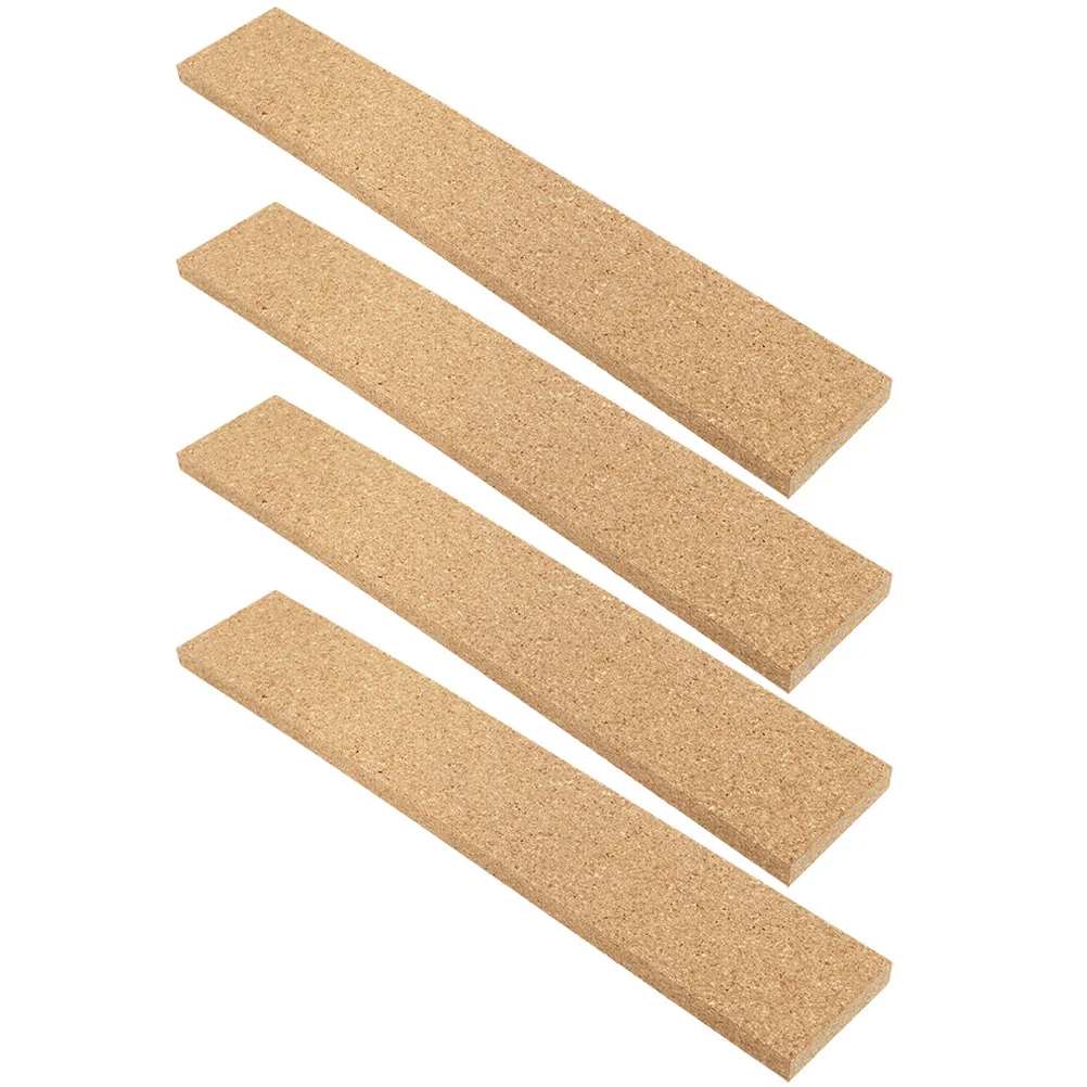 

4pcs Self Cork Strips Board for Office Bulletin Wall Tiles Memo Boards Home Decor Photo Cork Bulletin Strips Display