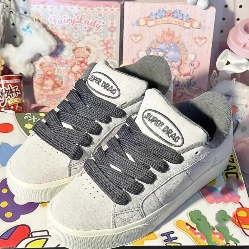 2025 Women Casual Shoes Fashion Low Cut Lace-Up Leisure Sneakers Outdoor Comfortable Non-Slip Female Flats Trainers 35-40 view 6