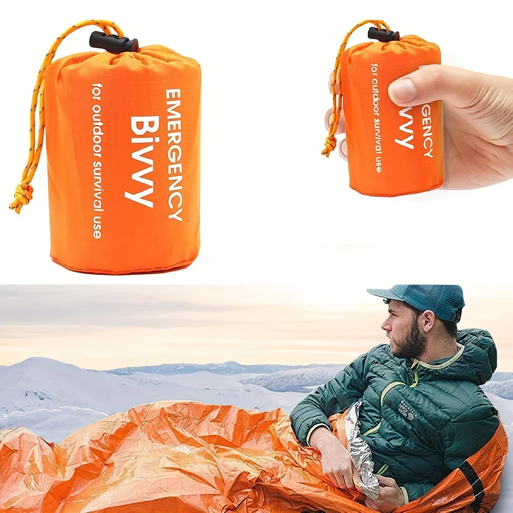 

Sleeping Bag Emergency Thickened Waterproof Warm Reusable Summer sleeping bag Lightweight Compact First Aid double sleeping bag