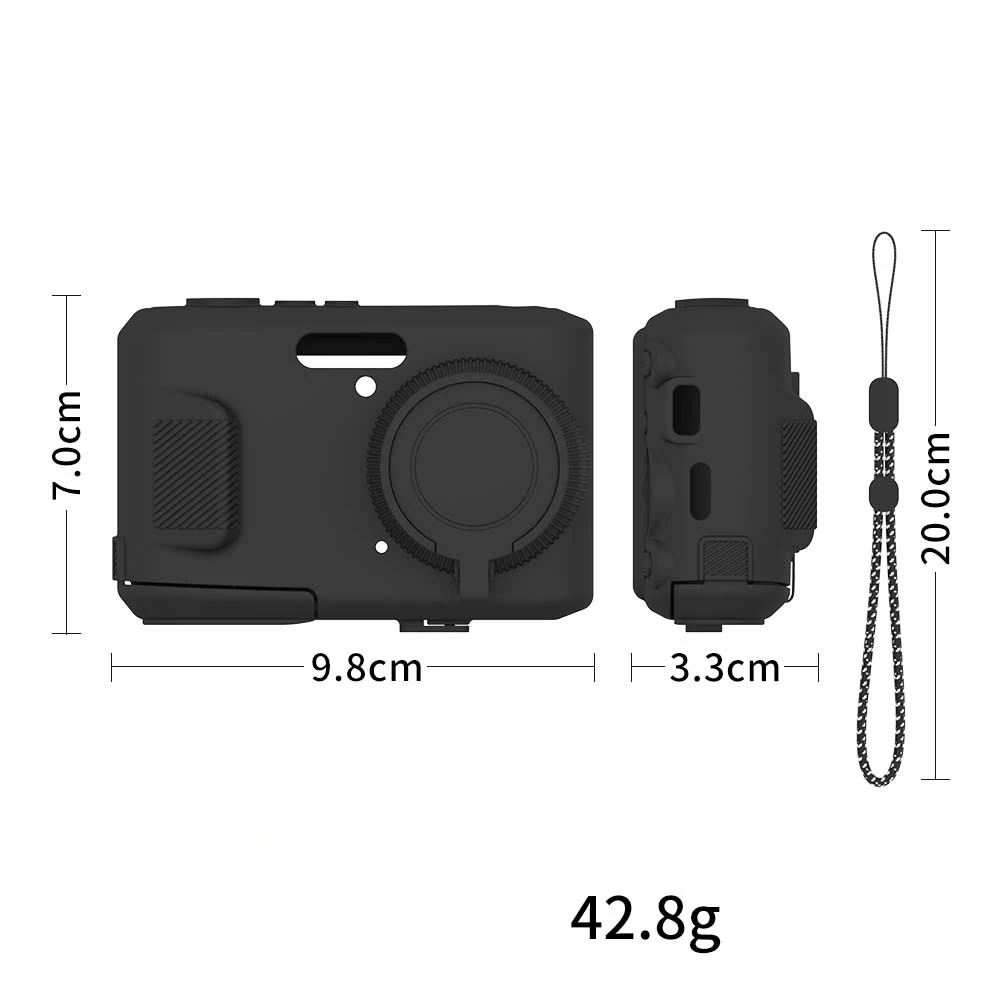 Silicone Protective Case for KODAK PIXPRO FZ45 Camera, Shockproof Cover & Non-Slip Grip with Wristband,Scratch Resistant Housing