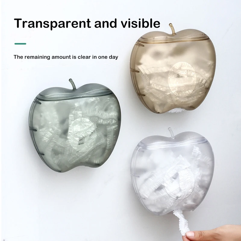 Fresh Keeping Bag Storage Box Transparent Wall-mounted Dustproof Multifunctional Fruit Shape Disposable Film Bath Cap Container