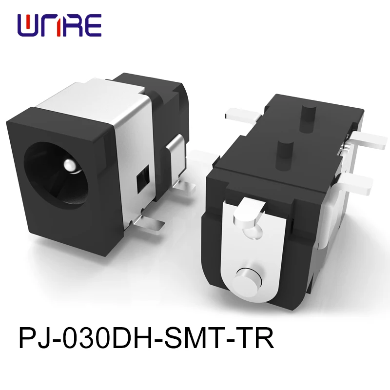 PJ-030DH-SMT-TR DC Power Jack Center Pin 2.0A 24V SMT Connector for Consumer Electronics Industrial Controls