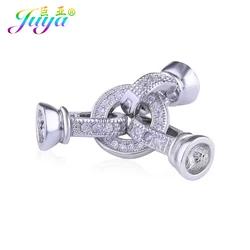 Juya Handgemachte Barock Schmuck Material Silber Farbe Verschluss Haken Schließe Zubehör Für Frauen Beadwork Perle Perle Schmuck Machen