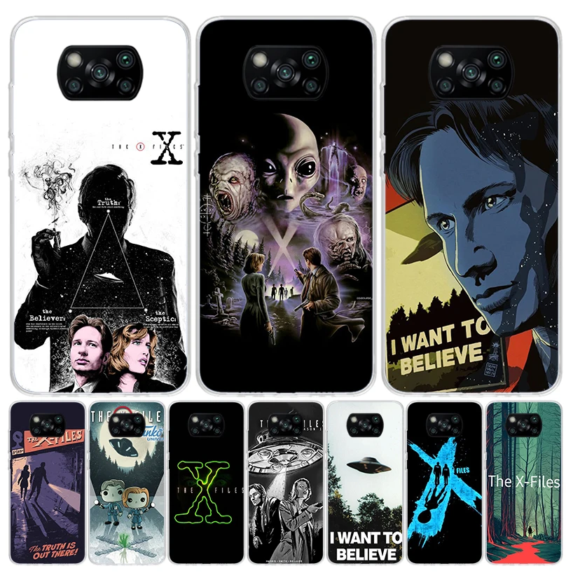 The X Files I Want to Believe For Xiaomi Poco X6 X3 Nfc X5 X4 F6 F5 Pro Phone Case F4 Gt F3 F2 F1 M5S M4 M3 M2 5G Fundas Coque X