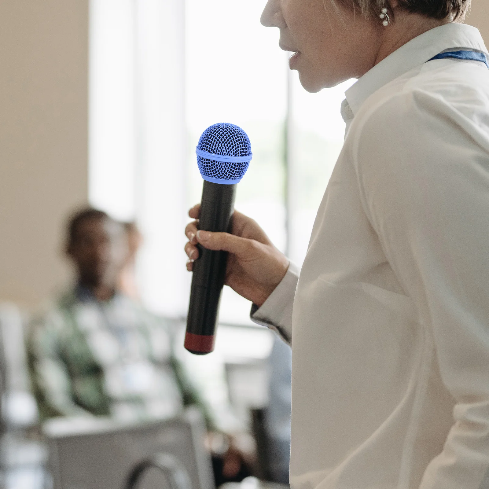 

4Pcs Vibrant Microphone Grill Head Replacement Mesh for Wired Wireless Mic Accessories