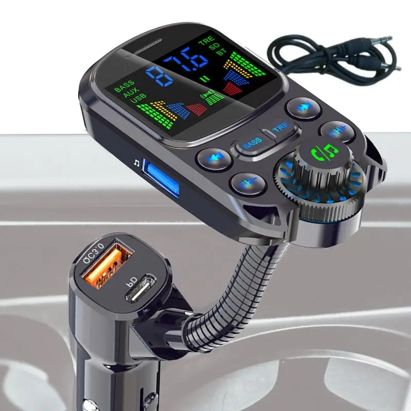 

FM Transmitter Car Wireless USB Fast Charger Auto Aux Radio Mp3 Player Music Hands Free Car Kit