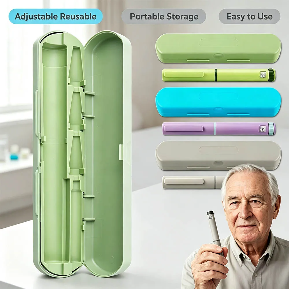 60IU Insulin Injection Pen Reusable Insulin Pen with Storage Box Precise Dosage Insulin Magic Beauty Aesthetics Accessories