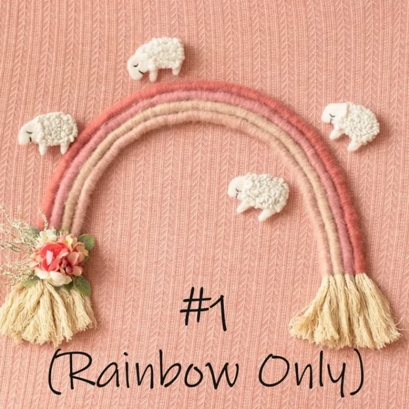 Lace Rainbow Decoration for Newborn Photography Children\'s Photography Props Baby Room Wall Decoration Treasure