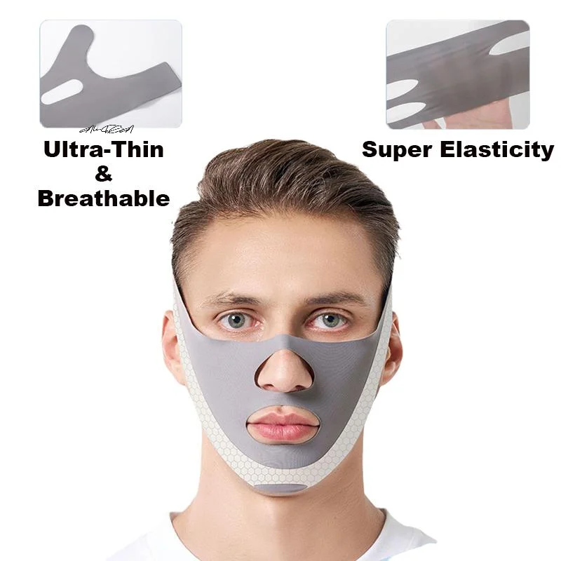 Men's Double Chin Slimming Face Mask Facial Thin Bandage Skin Care Belt Shape Lifting Reducer for Face Thinning