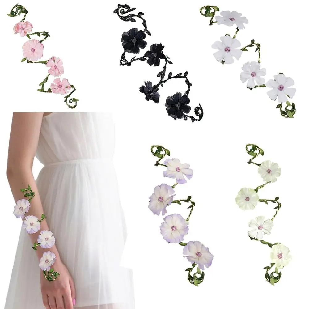 Durable Floral Design Fairy Arm Wrap Boho Forest Nature Style Flower Arm Accessory Floral Arm Wrap Stage Performance