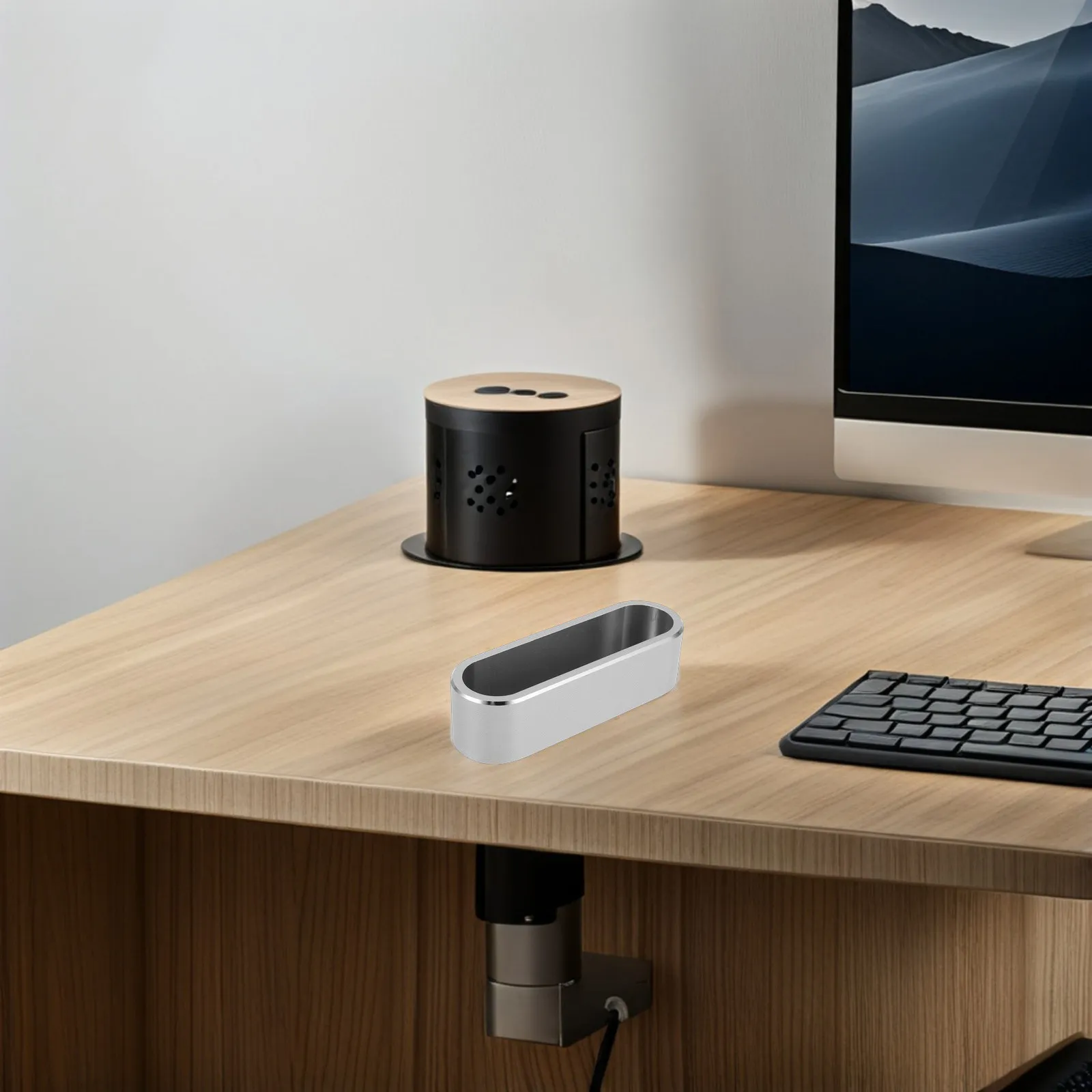 

Business Card Holder Aluminum Alloy Metal Desktop Organizer Large Capacity Professional Office Card Stand Scratch Resistant