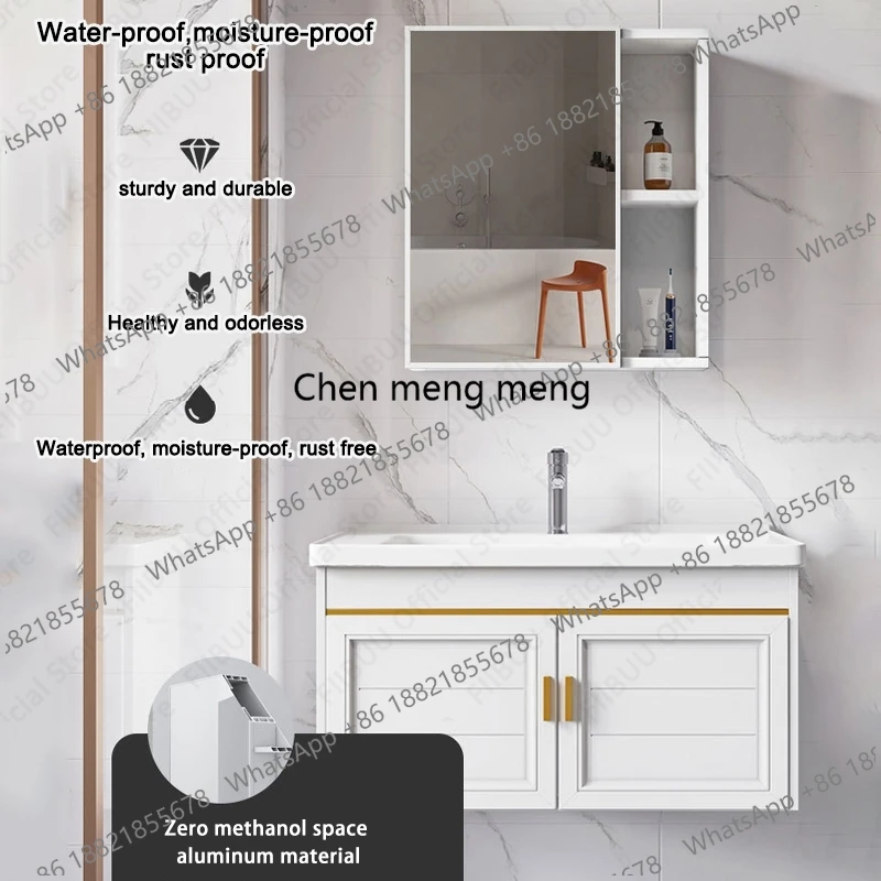 

Белый роскошный настенный набор для ванной комнаты: тумба с раковиной, зеркальный шкафчик и комбинированный комплект для хранения и организации пространства