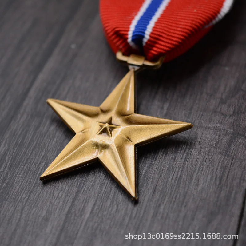 Reproduction of the Silver Star and Bronze Star Medal of the United States