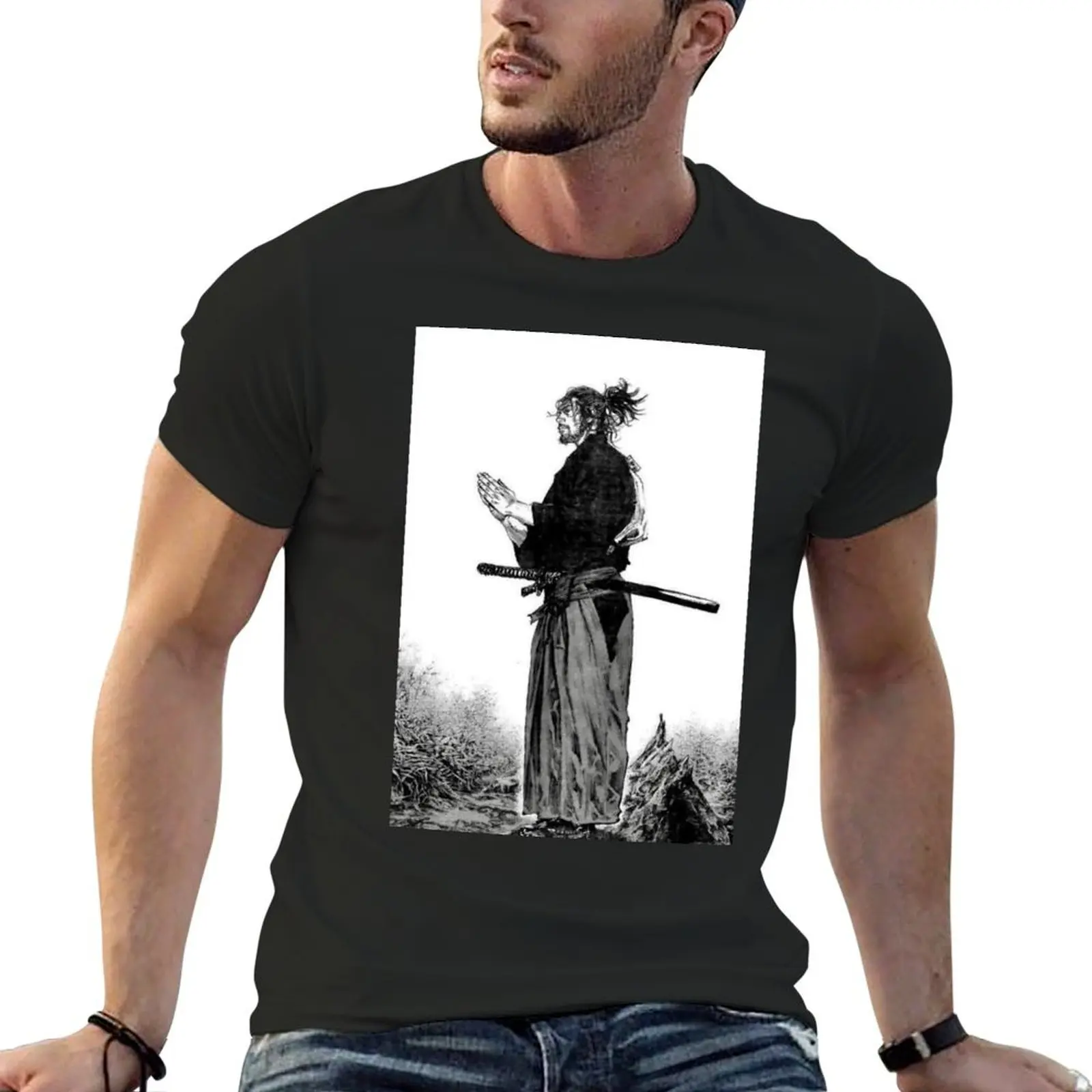 

Vagabond - Manga Samurai T-Shirt boys whites vintage t shirts outfits for men