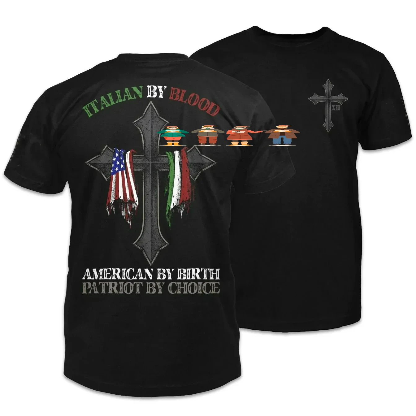 Italian Blood American By Birth. Patriot By Choice T-Shirt 100% Cotton O-Neck Summer Short Sleeve Casual Mens T-shirt Size S-3XL