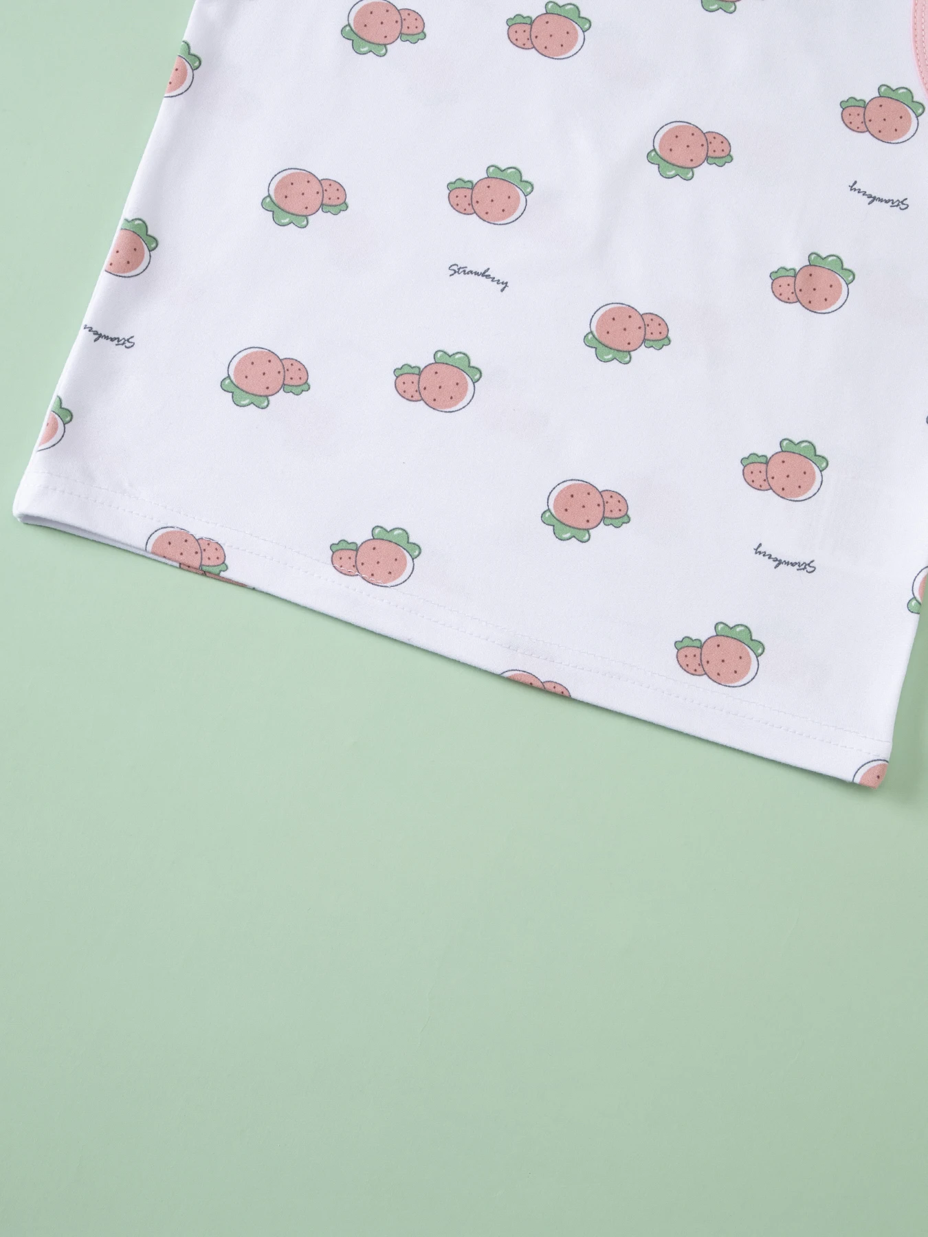 3-teiliges süßes und niedliches Vier-Jahreszeiten-Weste-Set für Mädchen, bequemes ärmelloses T-Shirt mit Rundhalsausschnitt, lässiges, vielseitiges Cartoon-Oberteil für Kinder – Detail 11