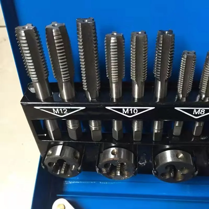32Pcs Tap And Die Set Iron‑Box Pack Hand Thread‑Cut Wrench Metric Thread Repair Hand Tool Kit