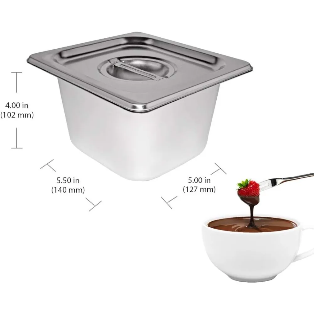 HAOYUNMA Chocolate Melting Pot | Manual Control Chocolate Melter for Home or Bakery Use | 2 Tanks for 9 lb (4 kg) of