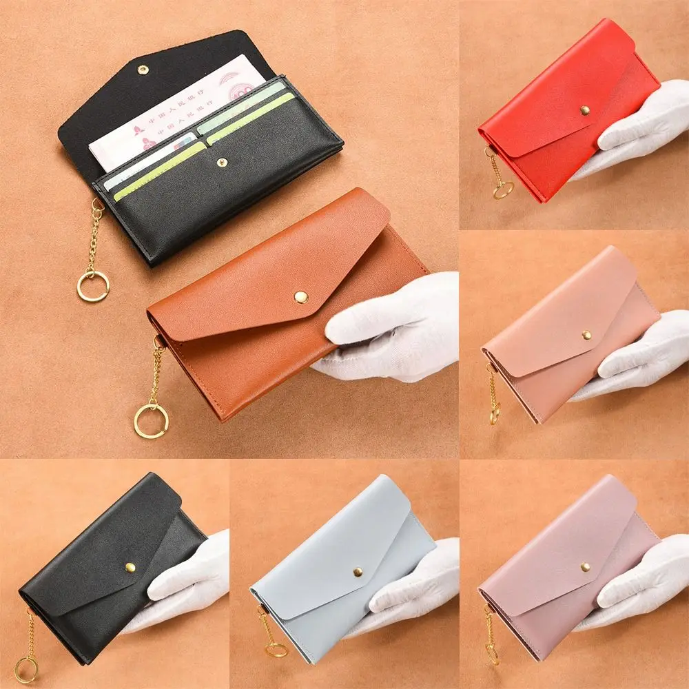 Miękkie portfele ze skóry PU dla kobiet prosta moda torebka Cartera o dużej pojemności cienka torba na telefon etui na karty Carteras Para Mujeres — zdjęcie 7