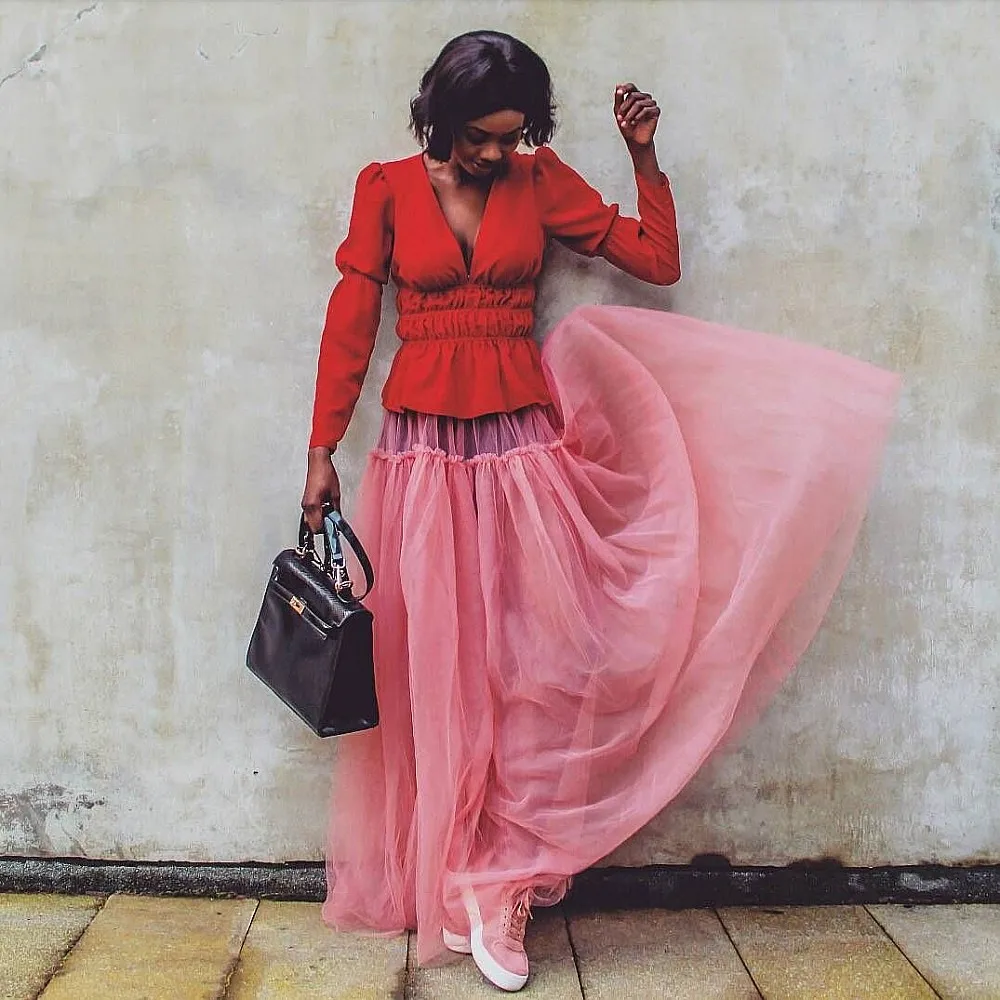 

Aso Ebi Тюлевые юбки на день рождения A Line Высокая талия Праздничная юбка для вечеринки с высокой талией Многоуровневая цветная макси-юбка на заказ для женщин