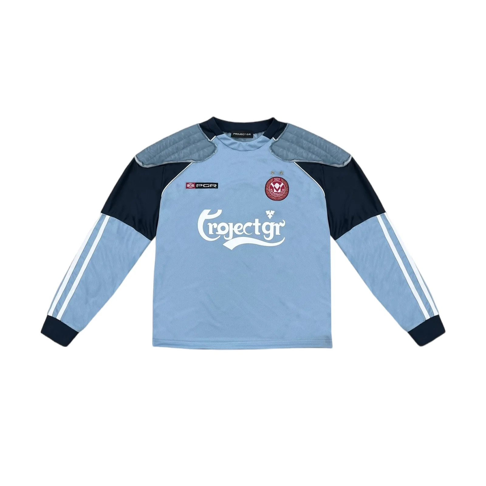 Grailz Project G/R عالية الجودة 2026 منصات الكتف درع المرقعة الطباعة الرقمية طويلة الأكمام جيرسي هوديي ثنيات قطع