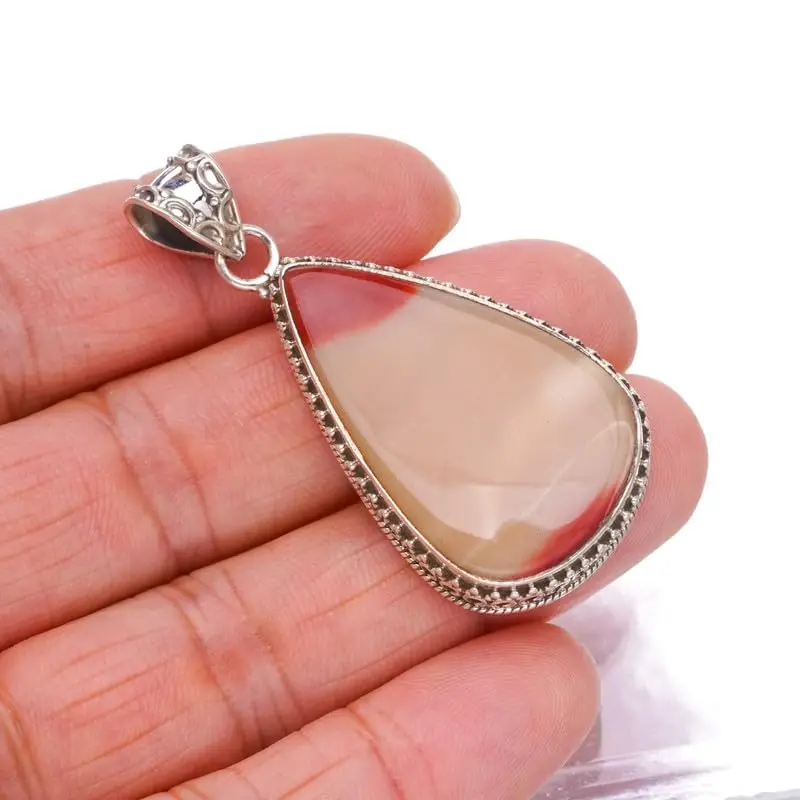 StarGems Natural Royal Imperial Jasper Handmade 925 Sterling Silver Pendant 2