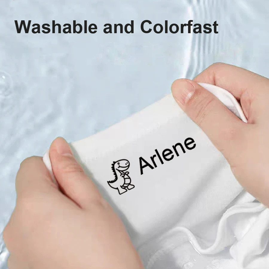 Customized Name Stamp Waterproof Toys Baby Student Clothing, Textiles, School Lunch Boxes Children Stamp Gifts Mini Cute kawayi