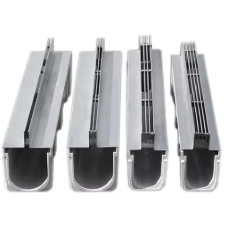 

Polymer Concrete Channel Drain Cast Iron Drainage Cover Poly Concrete Gutter Ditch Construction Material Hide