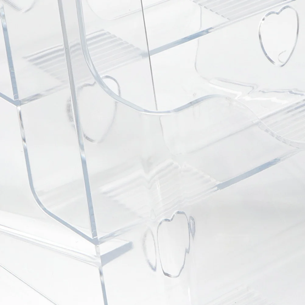 

2Pcs Literature Rack 4 Tier Plastic Brochure Holder Sturdy Display Stand Office Flyer Document Organizer