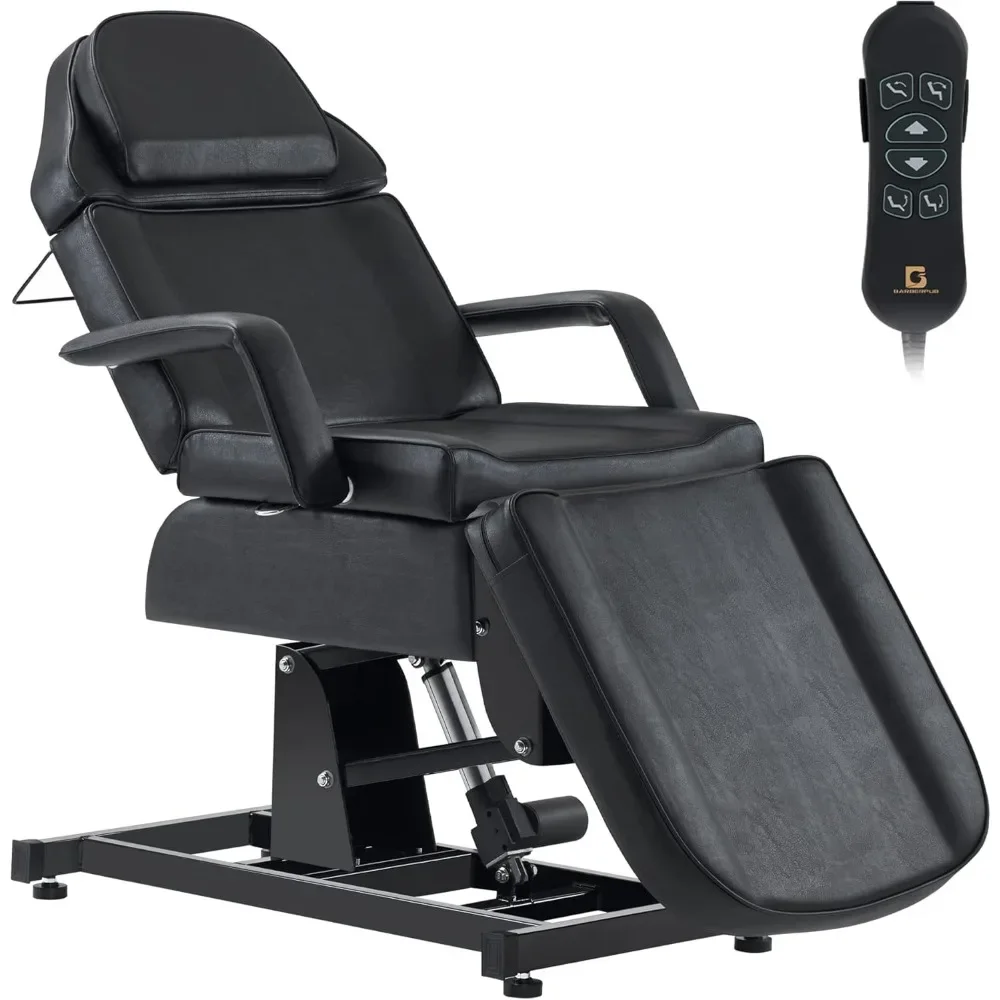 

Table tatouage électrique noire, chaise tatouage pour client, lit facial pour esthétique importante