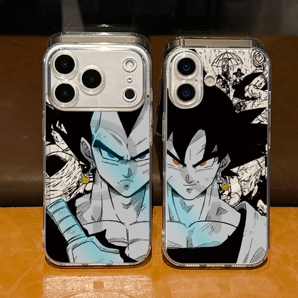 Black Anime D-dragons-s Magnetic Phone Case for Samsung Galaxy S25 S24 S23 S22 S21 S20 Edge Plus Ultra 5G Clear Cover b-balls-s