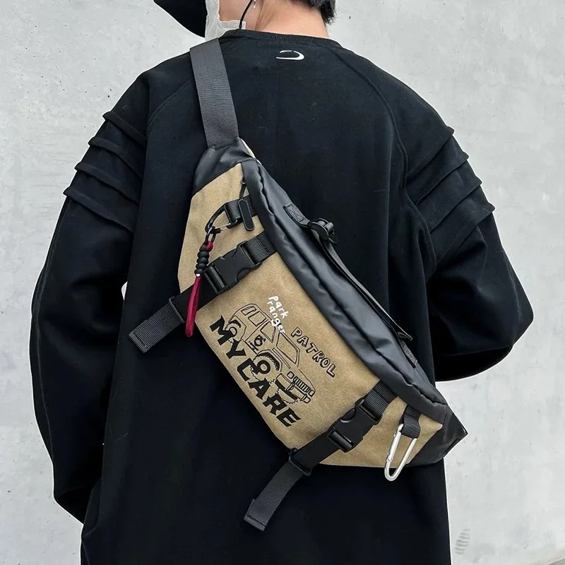 unisex-canvas-crossbody-bag-sporty-cycling-waist-bag-men's-fashion-brand-women's-trendy-sling-bag-convenient-carry-design